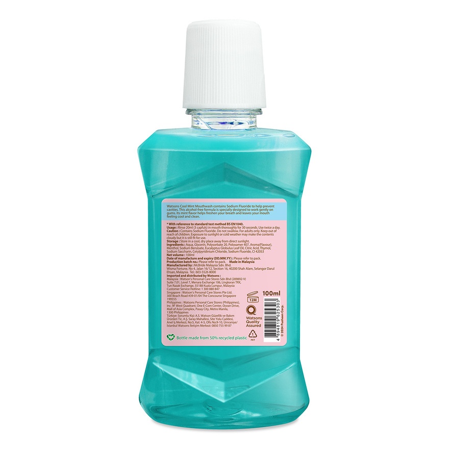 Pusheen the Cat Cool Mint Mouthwash 100ml image