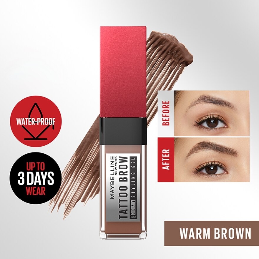 Tattoo Brow 3-Day Styling Gel Warm Brown