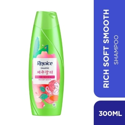 REJOICE Shampoo Jeju Rose 300ml (Rich Soft Smooth)