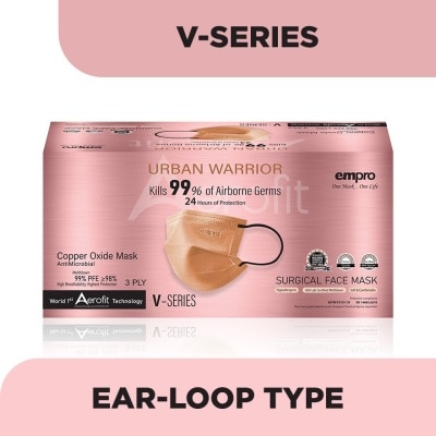 EMPRO Aerofit Copper Oxide V Series  3PLY Face Mask 50's