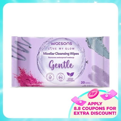 WATSONS - 3-in-1 Micellar Facial Cleansing Wipes 20S
