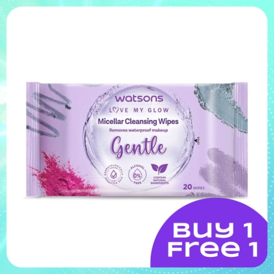 WATSONS 3-in-1 Micellar Facial Cleansing Wipes 20S