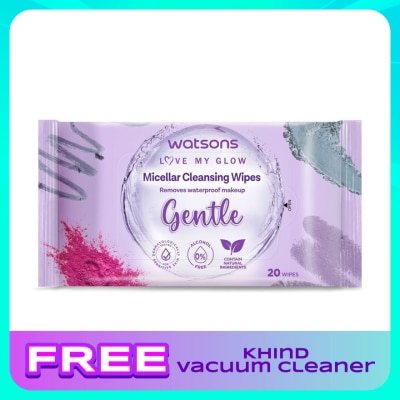 WATSONS 3-in-1 Micellar Facial Cleansing Wipes 20S