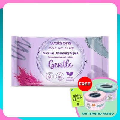WATSONS 3-in-1 Micellar Facial Cleansing Wipes 20S