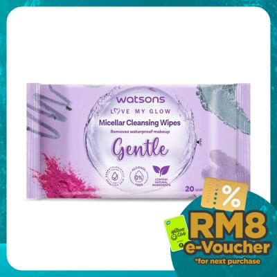WATSONS 3-in-1 Micellar Facial Cleansing Wipes 20S