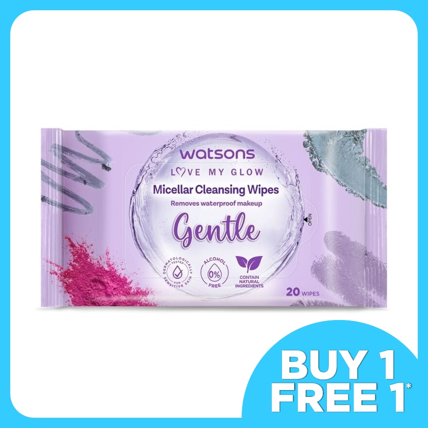 3-in-1 Micellar Facial Cleansing Wipes 20S