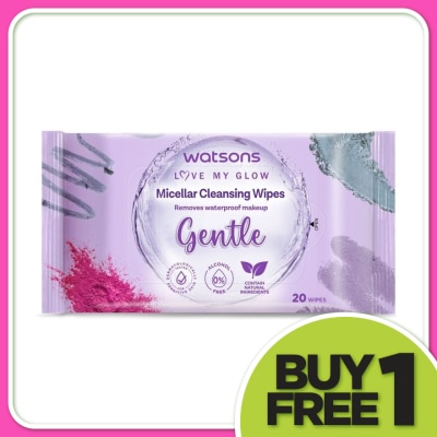 WATSONS 3-in-1 Micellar Facial Cleansing Wipes 20S