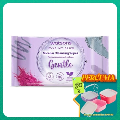 WATSONS - 3-in-1 Micellar Facial Cleansing Wipes 20S