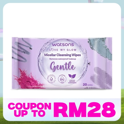 WATSONS 3-in-1 Micellar Facial Cleansing Wipes 20S