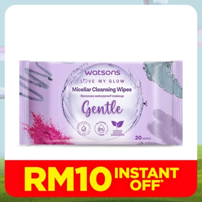 WATSONS 3-in-1 Micellar Facial Cleansing Wipes 20S