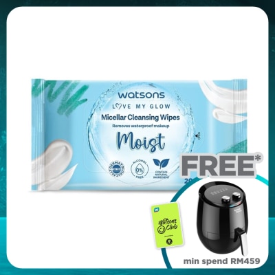 WATSONS Moisturising Facial Cleansing Wipes 20S