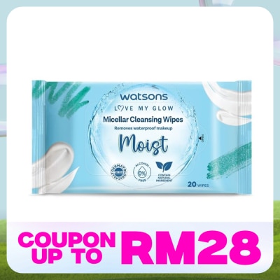 WATSONS Moisturising Facial Cleansing Wipes 20S