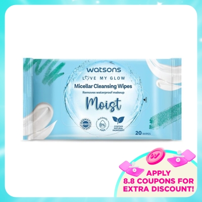 WATSONS - Moisturising Facial Cleansing Wipes 20S