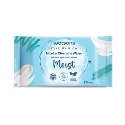 WATSONS Moisturising Facial Cleansing Wipes 20S