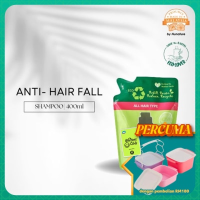 NUNATURE - Nunature Anti-Hair Fall Eco-Refill Shampoo 400ml