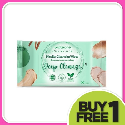 WATSONS Deep Cleansing & Exfoliating Facial Wipes 20S