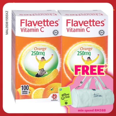 FLAVETTES Orange flavor Vitamin 250MG 100SX2