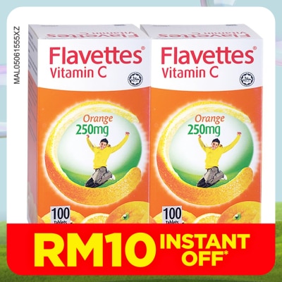 FLAVETTES Orange flavor Vitamin 250MG 100SX2