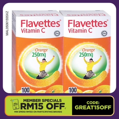 FLAVETTES Orange flavor Vitamin 250MG 100SX2