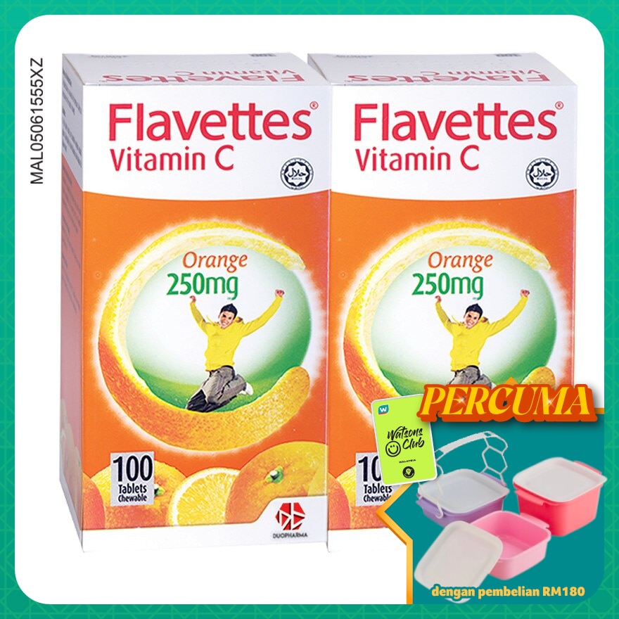 Orange flavor Vitamin 250MG 100SX2