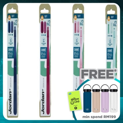 JORDAN Green Clean Change Toothbrush + 2 Refills 1's