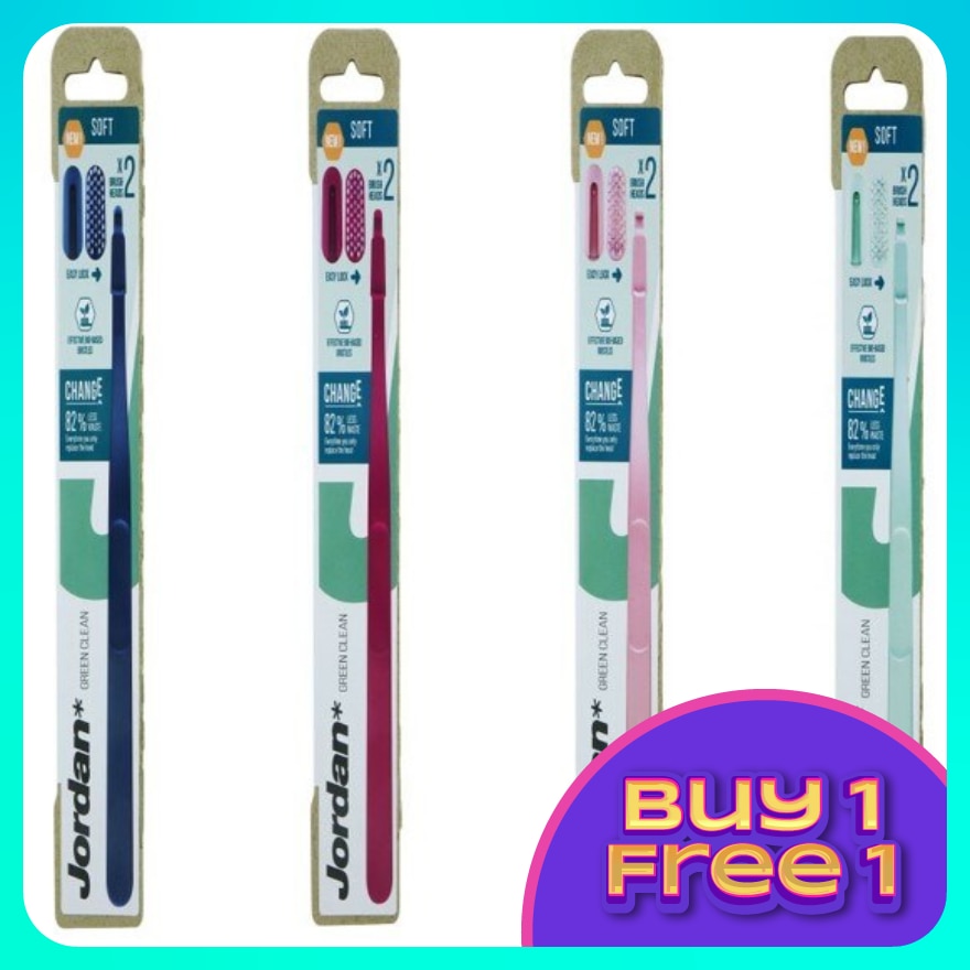 Green Clean Change Toothbrush + 2 Refills 1's