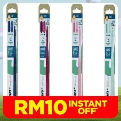 JORDAN Green Clean Change Toothbrush + 2 Refills 1's