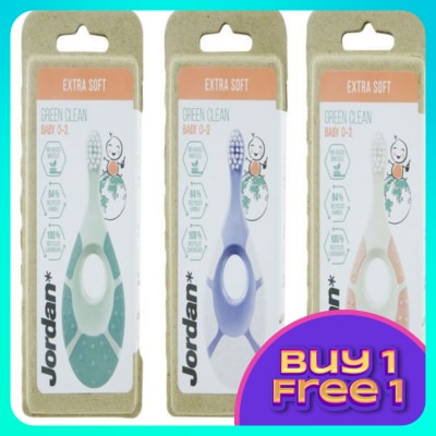JORDAN Green Clean Toothbrush Baby Step 1 (0-2 Years) 1's