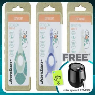 JORDAN Green Clean Toothbrush Baby Step 1 (0-2 Years) 1's