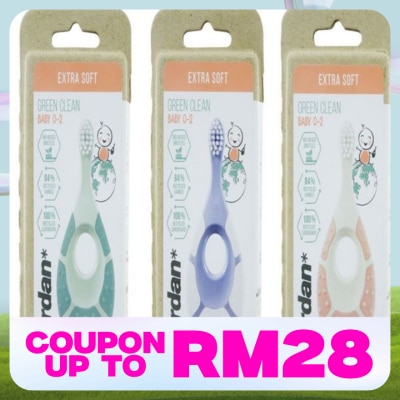 JORDAN Green Clean Toothbrush Baby Step 1 (0-2 Years) 1's