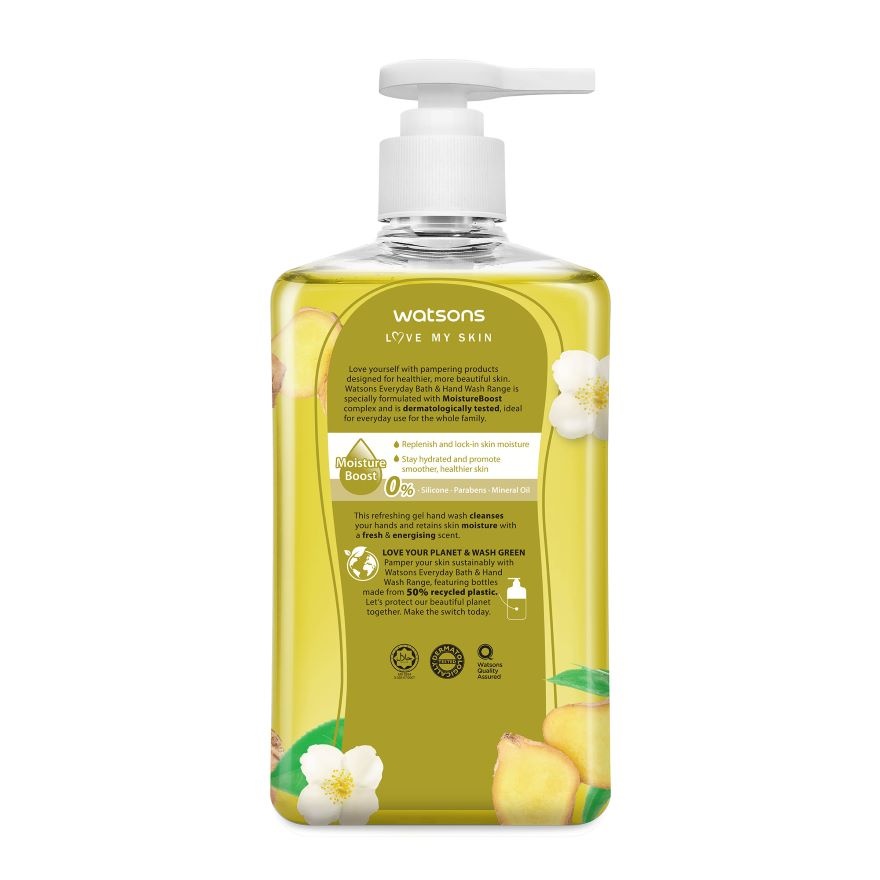 WHITE TEA & GINGER SCENTED GEL HAND WASH image