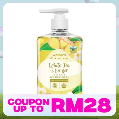WATSONS WHITE TEA & GINGER SCENTED GEL HAND WASH