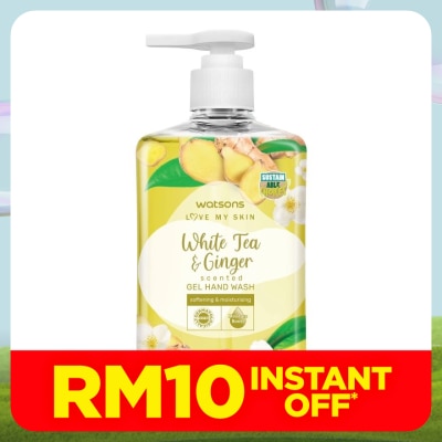 WATSONS WHITE TEA & GINGER SCENTED GEL HAND WASH