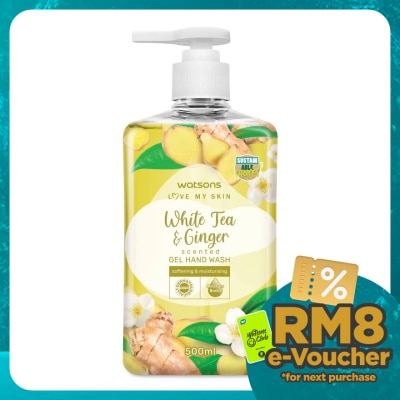 WATSONS WHITE TEA & GINGER SCENTED GEL HAND WASH