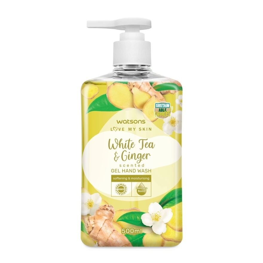 WHITE TEA & GINGER SCENTED GEL HAND WASH