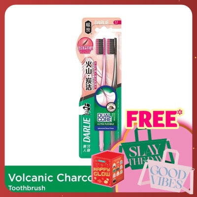 DARLIE Toothbrush Volcanic Charcoal 2s