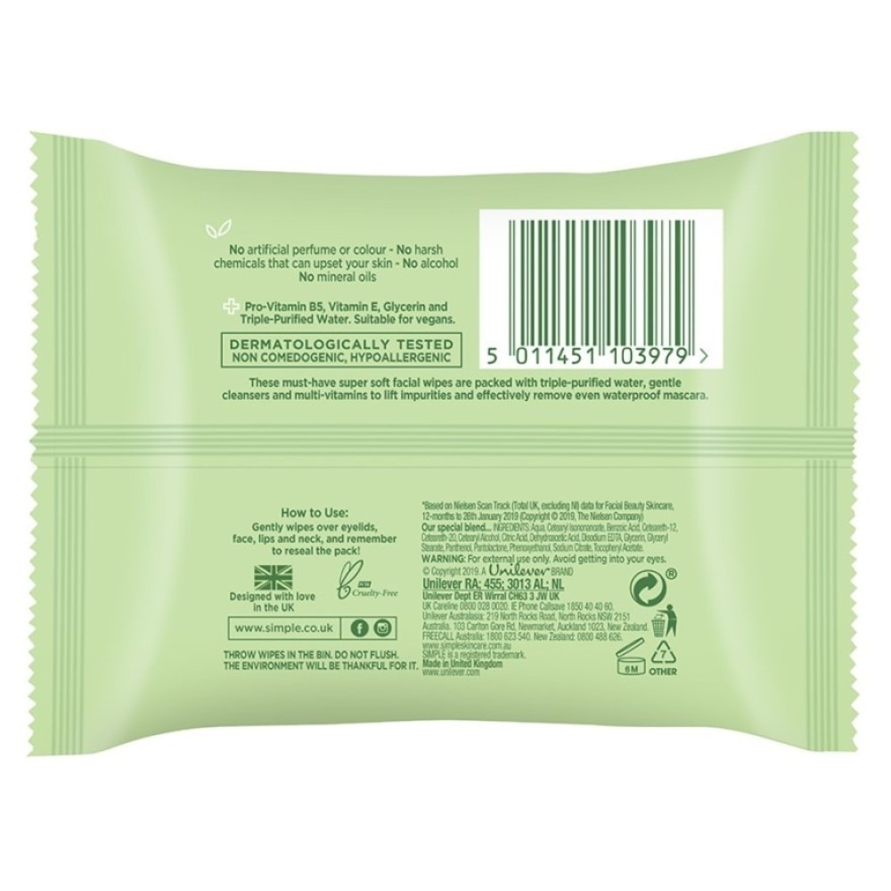 Kind to Skin Cleansing Facial Wipes 25's