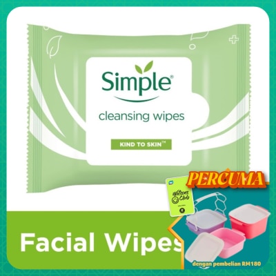 SIMPLE - Kind to Skin Cleansing Facial Wipes 25's