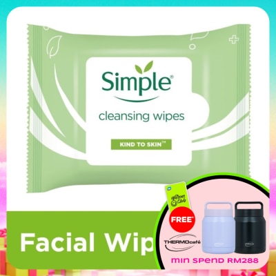SIMPLE - Kind to Skin Cleansing Facial Wipes 25's