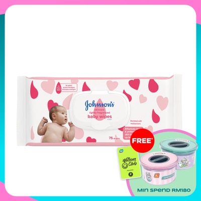 JOHNSON'S Baby Skincare Fragrance Wipes 75's