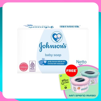 JOHNSON'S Baby Moisturizer Soap 3 x 75 g
