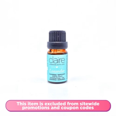 CLAIRE ORGANICS Lavender Essential Oil 10ml