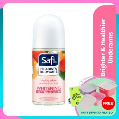 SAFI Hijabista Bodycare Antibacterial Deodorant Roll On Healthy White 50 Ml