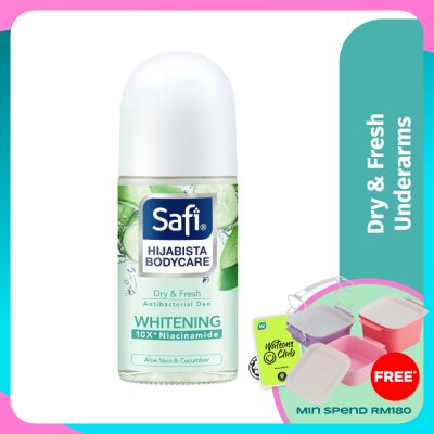 SAFI Hijabista Bodycare Antibacterial Deodorant Roll On Dry Fresh 50 Ml