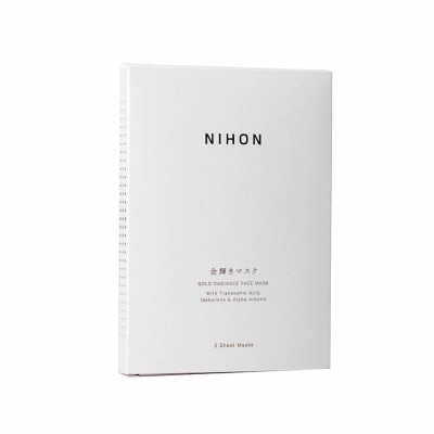 NIHON Gold Radiance Face Mask 3s