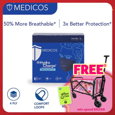 MEDICOS 4ply Hydrocharge Regular Fit Oxford Blue 50's