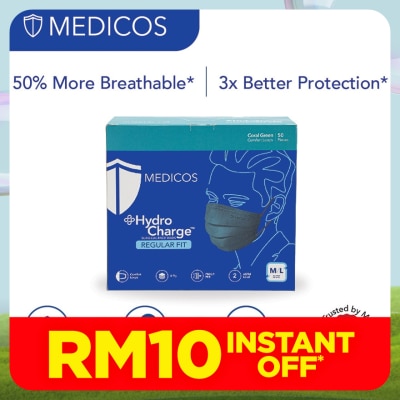 MEDICOS 4ply Hydrocharge Regular Fit Coral Green 50's