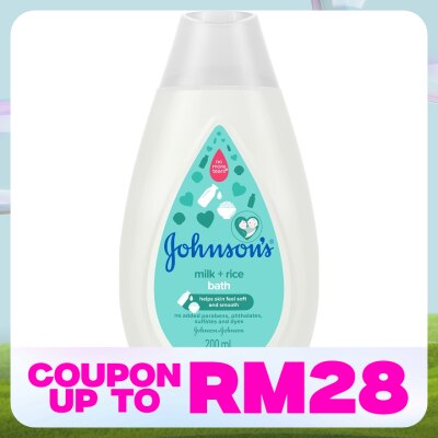 JOHNSON'S Baby Milk + Rice Bath 200ml