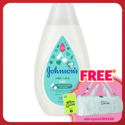JOHNSON'S Baby Milk + Rice Bath 200ml