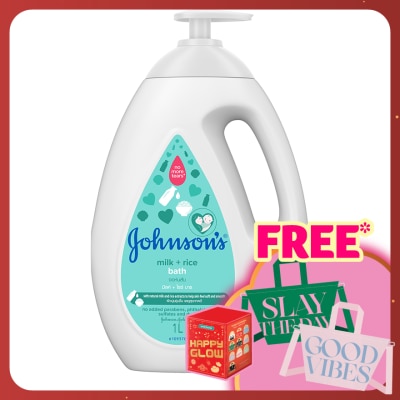 JOHNSON'S Baby Milk + Rice Bath 1000ML